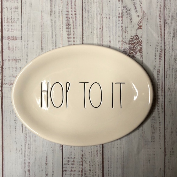 Rae Dunn Hop To It Easter Plate - Picture 2 of 3